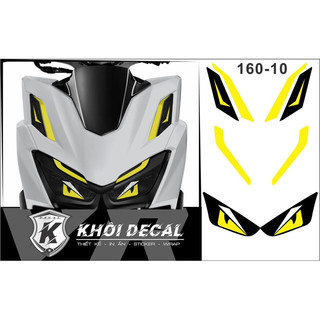 Decal dán đèn vario 160 thời trang siêu đẹp