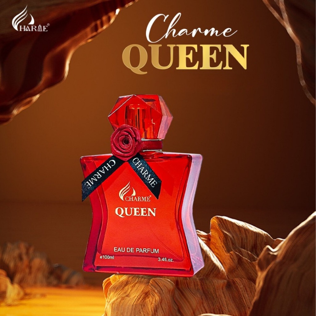 Nước Hoa Nữ CHARME QUEEN 100ml Lưu Hương Lâu Phong Cách Sôi Nổi, Quyến Rũ, Gợi Cảm Chính Hãng