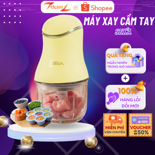 Máy Xay Cầm Tay Mini Đa Năng 6 Lưỡi SeKa Cối Thủy Tinh Máy Xay Ăn Dặm Cho Bé