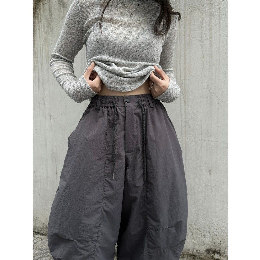 Quần Harem Nữ BIGSIZE Lemone Fashion Quần Harem Gió Nhăn 2 Túi Vải Parachute Dáng Rộng Unisex MA028 | BigBuy360 - bigbuy360.vn