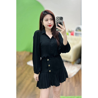 Sơmi đen mango vợt sale