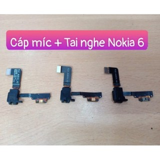Cáp tai nghe + mic Nokia 6