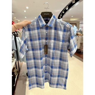 Áo sơ mi Pierre Cardin tay dài kẻ sọc tay ngắn size S
