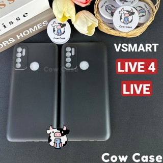 Ốp lưng Vsmart Live 4, Live bảo vệ camera silicon dẻo đen Cowcase | Vỏ lưng điện thoại Vinsmart