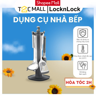 Bộ dụng cụ bếp 6 món locknlock kitchen tools set màu xám ckt330s01 - t2cmall