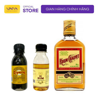 Hương rum hiệu isc, chauvet, hương cafe hiệu kahlua, hương liệu làm bánh tiramisu, kem cafe chai nhỏ 100ml, 175ml