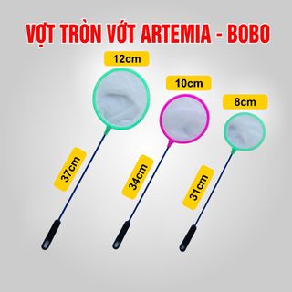 Vợt tròn vớt artemia , bobo , cá con 3 kích cỡ