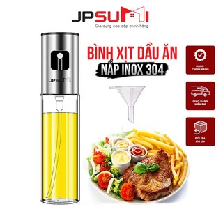 Bình xịt dầu ăn thủy tinh, chai xịt dầu ăn phun sương 100ml