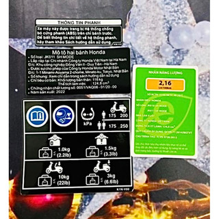 Tem thông số sh mode 2020-2023- 2024 zin