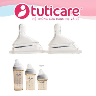 Tách lẻ 1 núm - núm ti bình sữa hegen cho bé, núm ty thay thế số 1, 2, 3 và y cắt