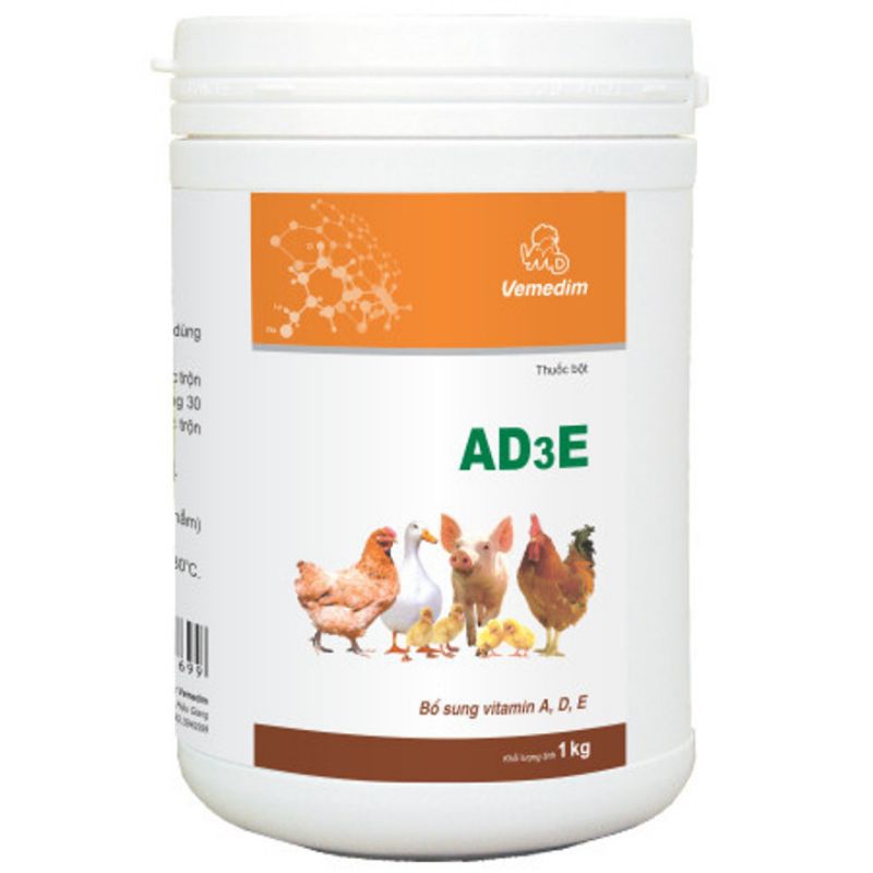 Vemedim AD3E (bột) - Bổ sung vitamin A,D,E giúp gia tăng năng