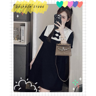 [DOLPHIN BIGSIZE] - Đầm babydoll bigsize - Đầm đen bigsize