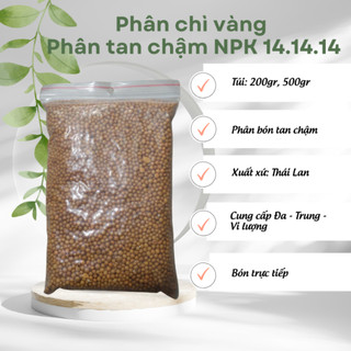 Phân chì vàng tan chậm npk 14.14.14 gói 500gr