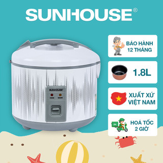 Nồi cơm điện 1.8L SUNHOUSE SHD8601 - Bảo hành 12 tháng