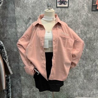 [S03] Áo khoát sơ mi thêu chữ bao đẹp cực chuẩn-A2134