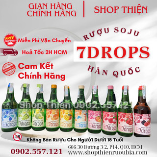 Thùng x 20 chai soju hàn quốc 7drops 360ml