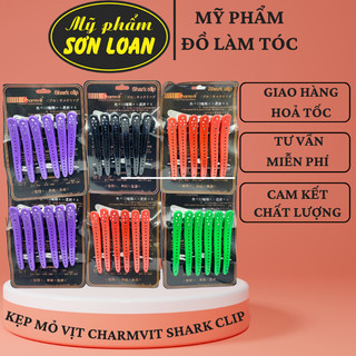 Kẹp Vịt Charmvit Shark Clip . Kẹp Vịt vỉ 6 chiếc