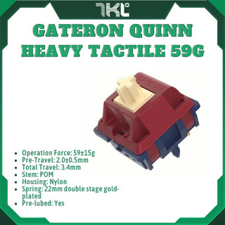 Switch gateron quinn | gateron | heavy tactile | 59g | công tắc bàn phím cơ | the keebs of leser