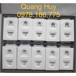 Ổ cắm đơn 2 chấu có màn che wev1081-7sw panasonic