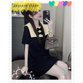[DOLPHIN BIGSIZE] - Đầm babydoll bigsize - Đầm đen bigsize