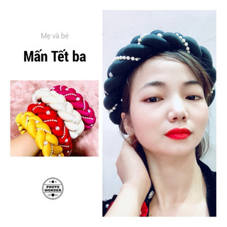 Mấn lụa Tết ba gắn Ngọc cho mẹ và bé sỉ+lẻ