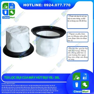Túi lọc bụi của máy hút bụi 15l-30l - clean mart