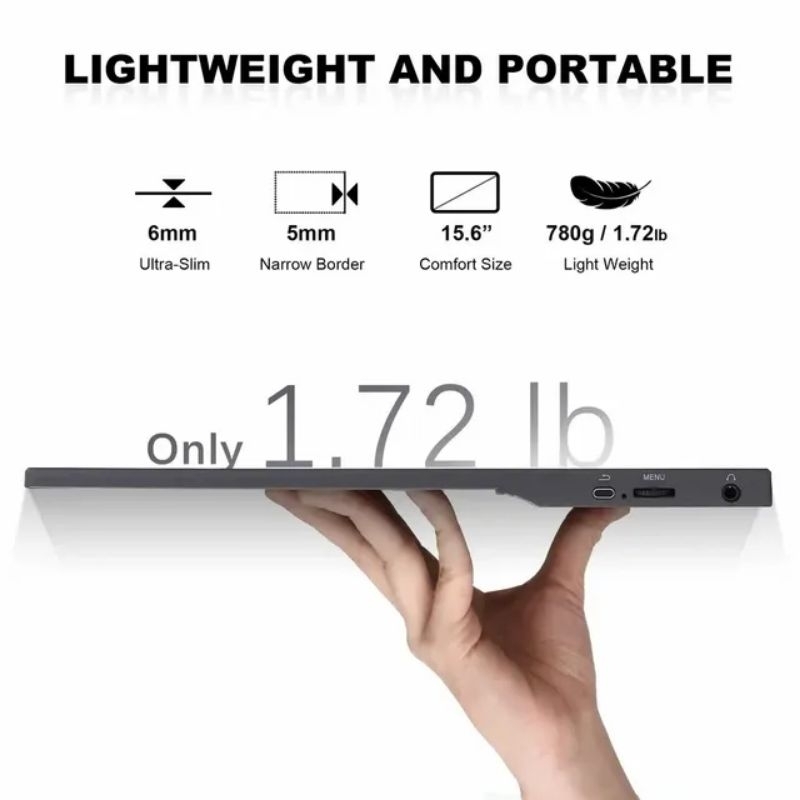 Màn hình di động 15.6 INCH FULLHD IPS tặng bao da cao cấp kết nối điện thoại laptop máy game | BigBuy360 - bigbuy360.vn