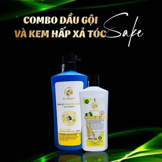 Dầu gội sakê + Kem xả Sakê Mẫu mới