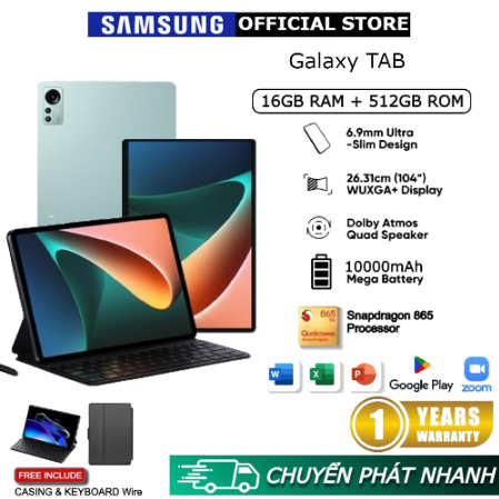 Máy tính bảng 5G Samsung Galaxy TAB Máy tính bảng 12inch 16GB + 512GB Máy tính bảng học tập cho máy tính bảng HD l | BigBuy360 - bigbuy360.vn