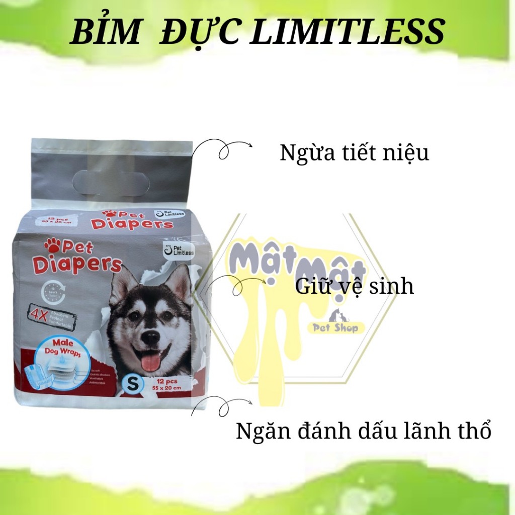 Bỉm chó đực , cái Limitless ( lẻ 1 miếng )