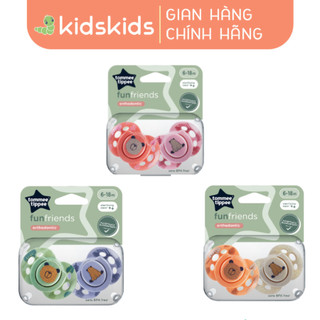 Ty Ngậm Vui Nhộn Cho Bé Tommee Tippee Fun-Friends 6-18 Tháng