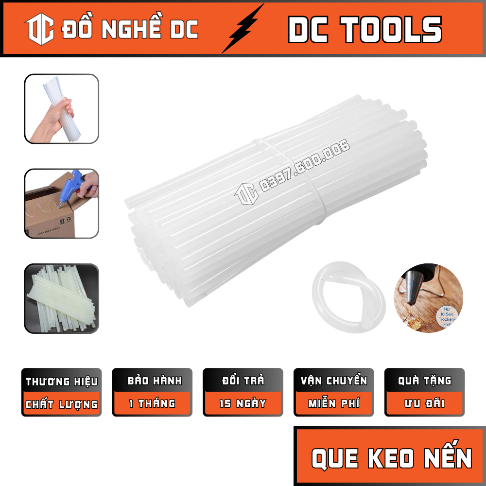 [ RẺ VÔ ĐỊCH ] Keo Nến Silicon Lớn Và Nhỏ Que Silicon Dành Cho Súng Máy Bắn Keo 20w - 60w Size To - Nhỏ