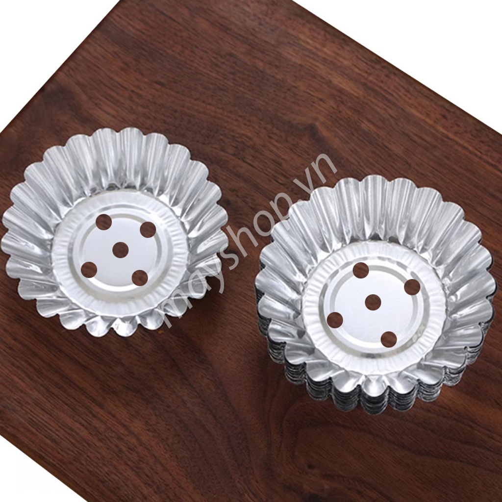 Khuôn tart đục lỗ, giữ form bánh bao, để bánh bao, bánh bông lan