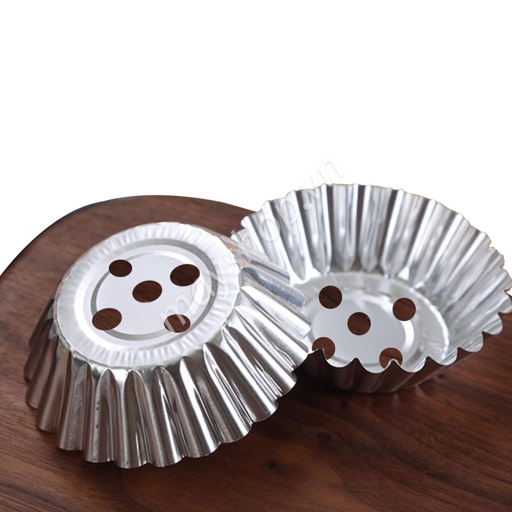 Khuôn tart đục lỗ, giữ form bánh bao, để bánh bao, bánh bông lan