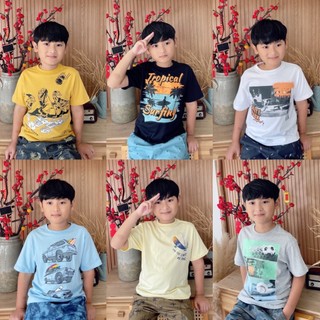 Áo thun phông bé trai size đại xuất dư cộc tay Dragon Kids