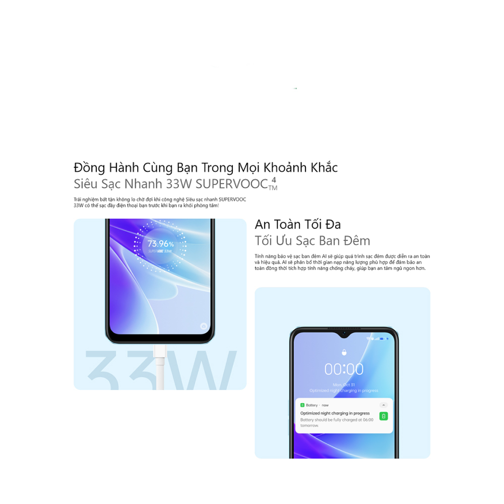 Điện thoại thông minh OPPO A77 5G | RAM 8GB + ROM 128GB l Sạc nhanh SuperVOOC 33W l Pin 5000mAh | BigBuy360 - bigbuy360.vn