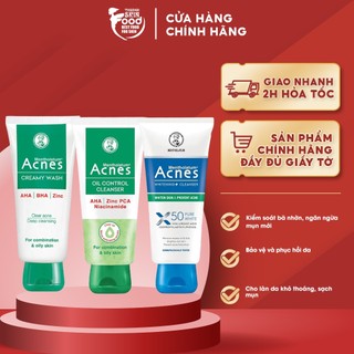 Sữa Rửa Mặt Ngừa Mụn Acnes Creamy Wash 100g