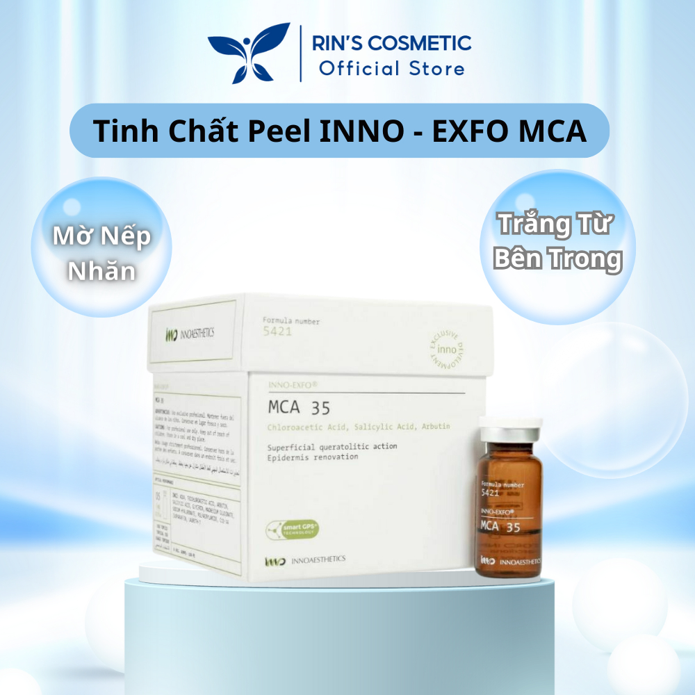 Tinh chất Peel MCA 35 Innoaesthetics tái tạo giảm nếp nhăn, da xạm, phục hồi làn da giúp da trắng, n