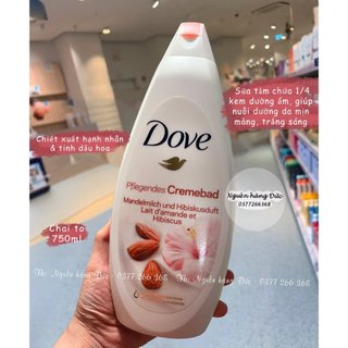Sữa tắm Dove Chuẩn Nội địa Đức huyền thoại siêu dưỡng, siêu thơm thư giãn giảm stress căng thẳng- Nguồn hàng Đức