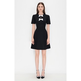 (FU.VA COLLECTION) Váy Avila thiết kế dáng xòe ôm eo phối nơ