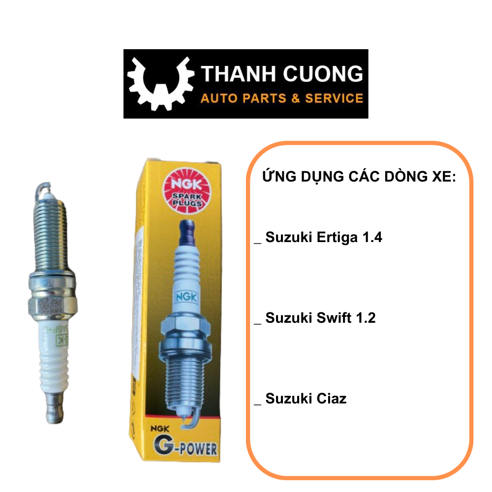 Bugi Đánh Lửa Xe SUZUKI Ertiga, Swift, Ciaz,..Loại Xịn NGK Chân Bạch Kim Platinium (MÃ: LZKR6AGP-E )