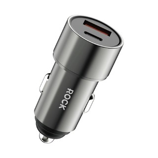 Củ sạc nhanh 15W trên xe hơi ROCKSPACE H20 Dual Port A+C 15W Car Charger Hàng chính hãng bảo hành 12 tháng