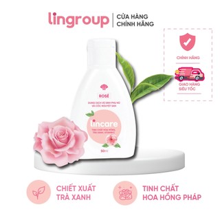 Dung dịch vệ sinh phụ nữ và cốc nguyệt san Lincare Rose Hoa hồng Pháp (Gel, 50ml)