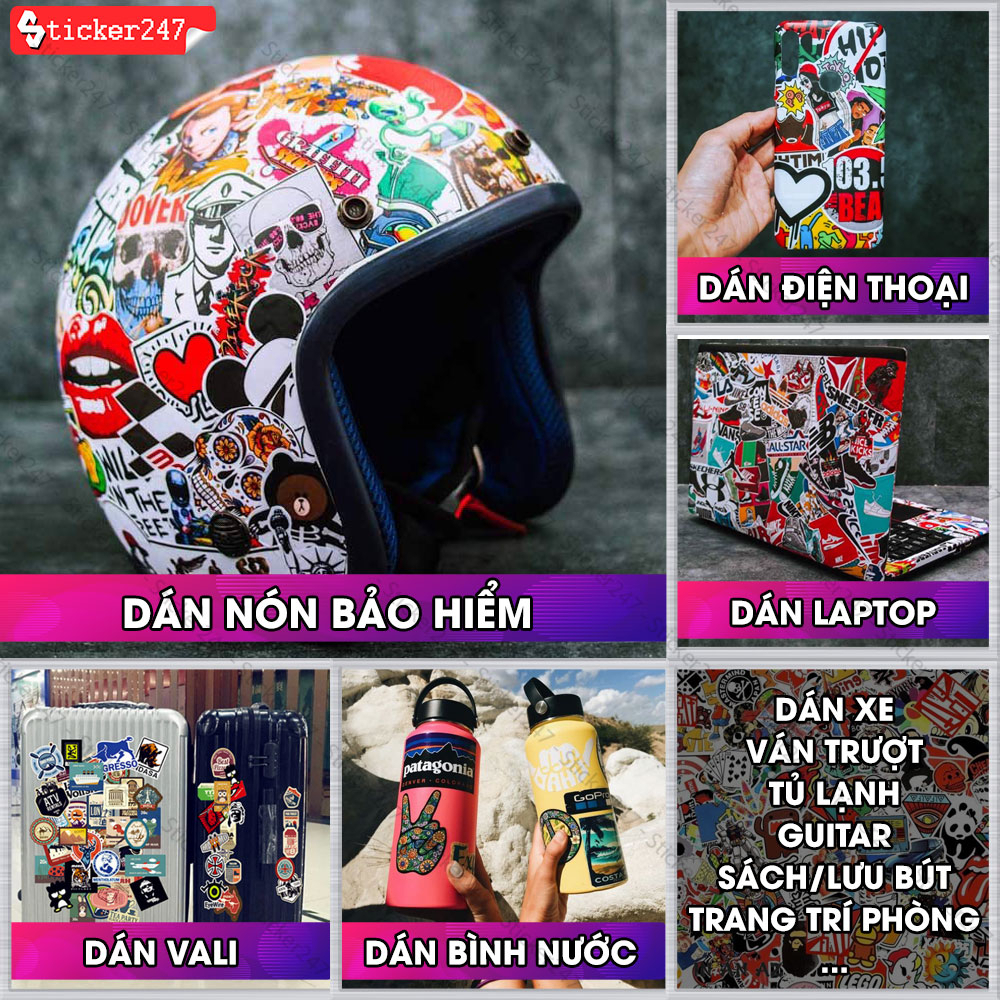 Sticker Đầu Lâu Skull cool ngầu 🌈𝑭𝒓𝒆𝒆𝒔𝒉𝒊𝒑 chống nước, sticker dán laptop, điện thoại, đàn, mũ bảo hiểm, vali - R26