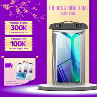 Túi Đựng Chống Nước Có Phao Dây Bao Đeo Cổ Mini Bọc ĐT Bỏ Ví Nam Nữ Xe Máy Đi Biển Siêu Tiện