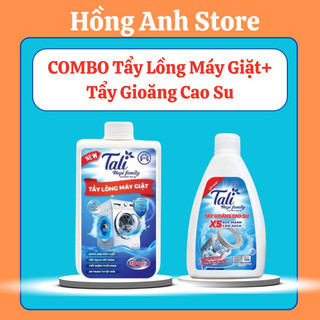 Combo tẩy lồng máy giặt tali+ tẩy gioăng cao su tali- hồng anh store làm sạch