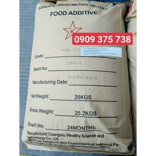 Chất tạo sệt trong thực phẩm_CMC_Sodium Carboxymethyl Cellulose_Bao 25Kg