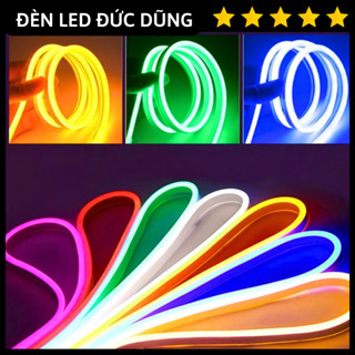 🌈 Cuộn đèn LED NEON 5 mét 12V trang trí, uốn hình, uốn chữ biển quảng cáo, logo