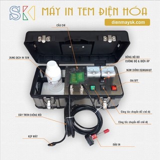Máy in tem kim loại điện hóa