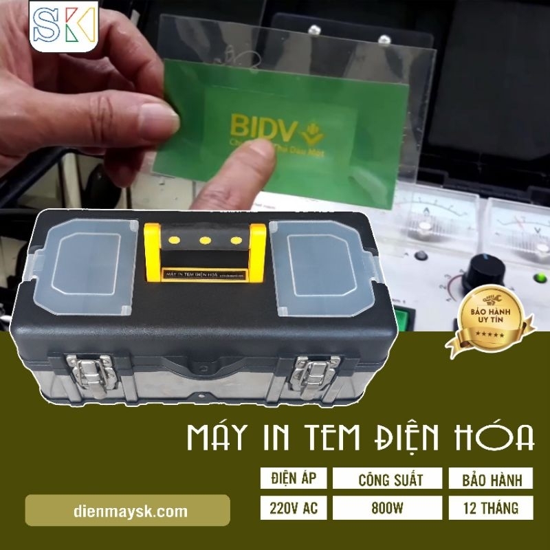 Máy in tem kim loại điện hóa